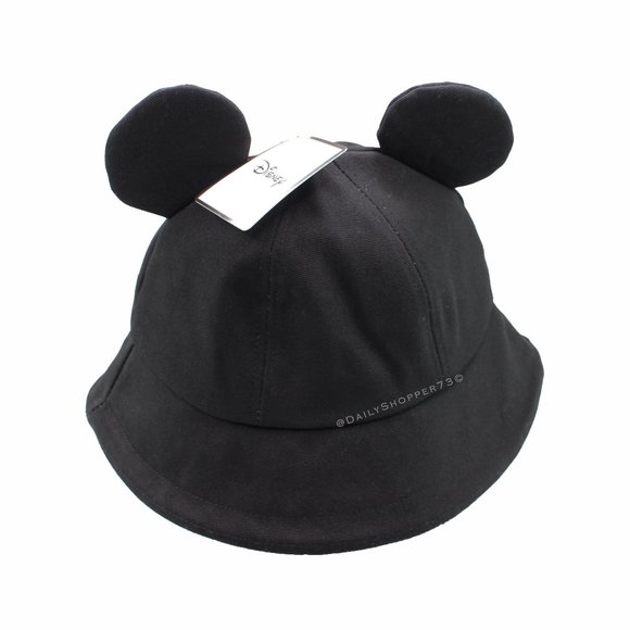 Disney Accessories Black Mickey Mouse Ear Bucket Hat Poshmark